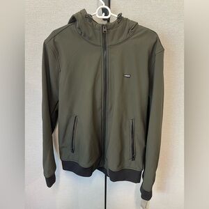 Levi's Men's Soft Shell Varsity Bomber Jacket with Hood Size L NWT MRSP $140